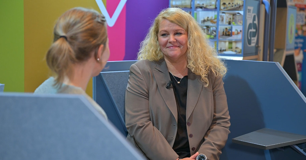 Antonia Schulte im Gespräch mit Maike Chmielewski auf dem DSLK