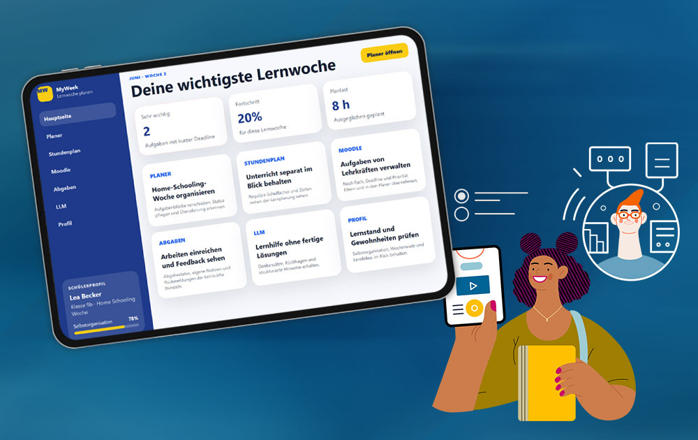 Schüler:innen Hackathon Dialogforum Schultransform 2026 Prototyp MyWeek