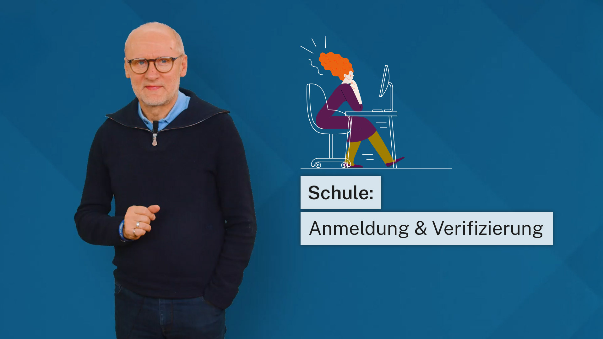 Erklärvideo Schule bei Schultransform registrieren, anmelden, verifizieren.
